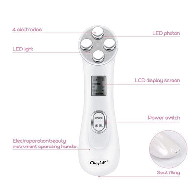 5-in-1 Face EMS Massager RF face lifting wrinkle removal RF skin tightening device - Magic Momma